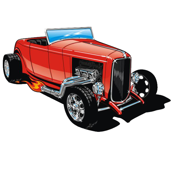 Classic Hot Rod Drawing