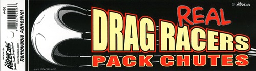 Real Drag Racers Pack Chutes Decal