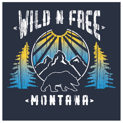 Wild n Free Faded Design